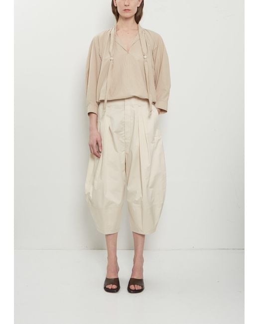 Lemaire Natural Cropped Bermuda Pants
