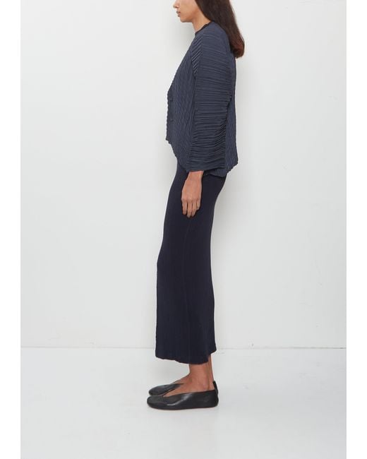 Issey Miyake Blue Unflurling Pleats Cardigan