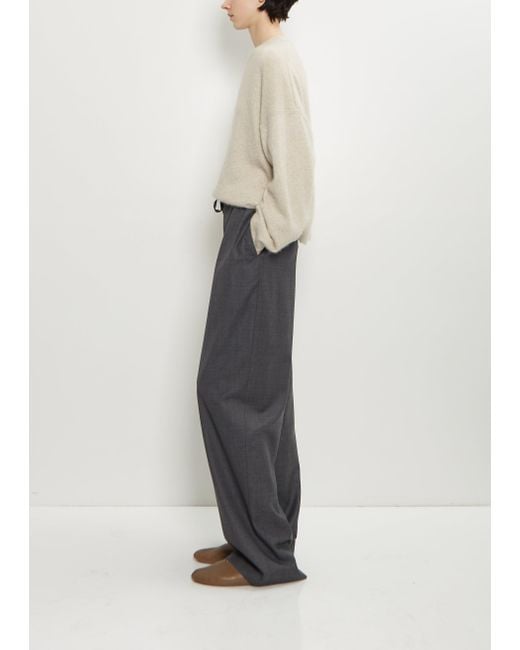 Loulou de Saison White Cove Wool Wide Pants