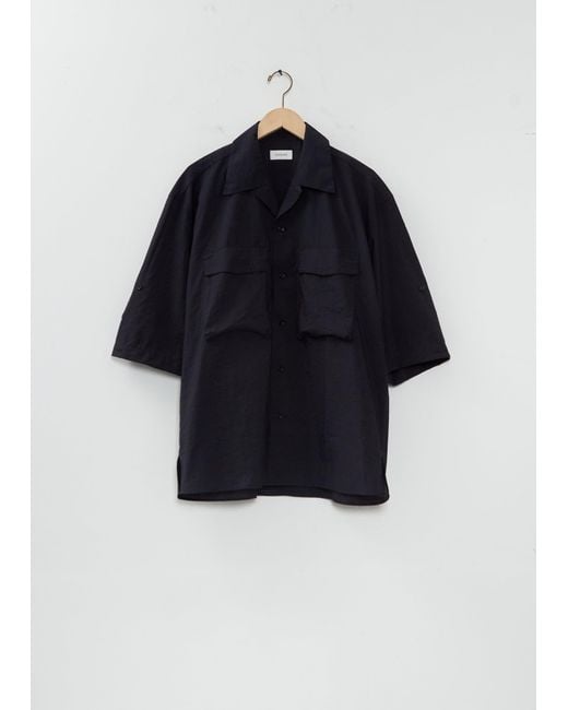 Lemaire Blue Short Sleeve Utility Shirt