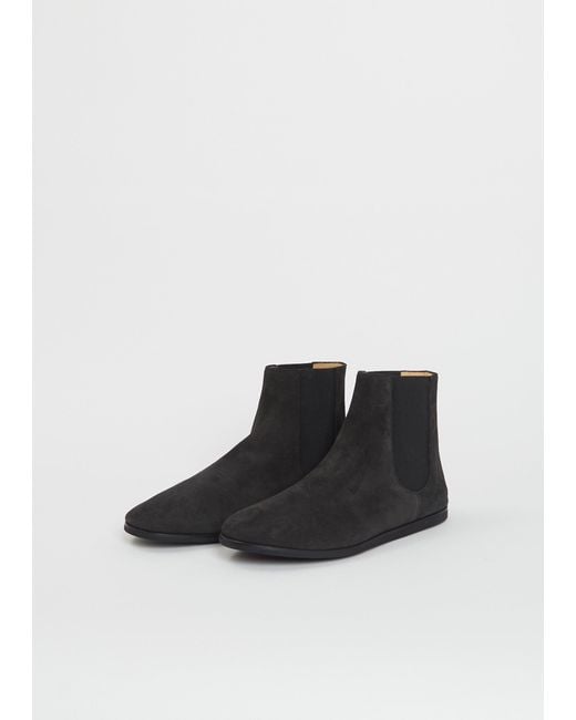 Common Projects Black Suede Chelsea Boot