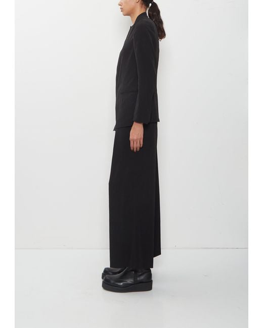 Y's Yohji Yamamoto Black Crepe Stand Collar Jacket