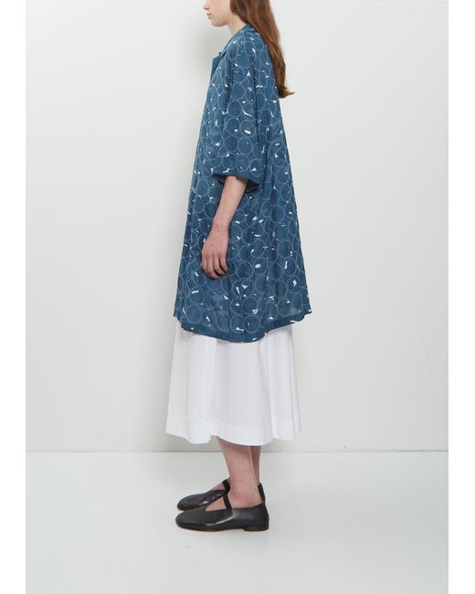 Minä Perhonen Blue Pensaat & Tambourine Cotton Coat