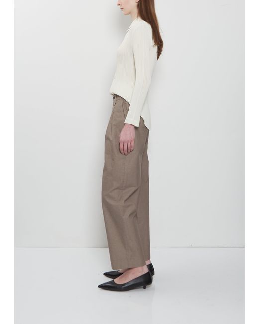 Issey Miyake Brown Pigment Dyed Wide Leg Pants