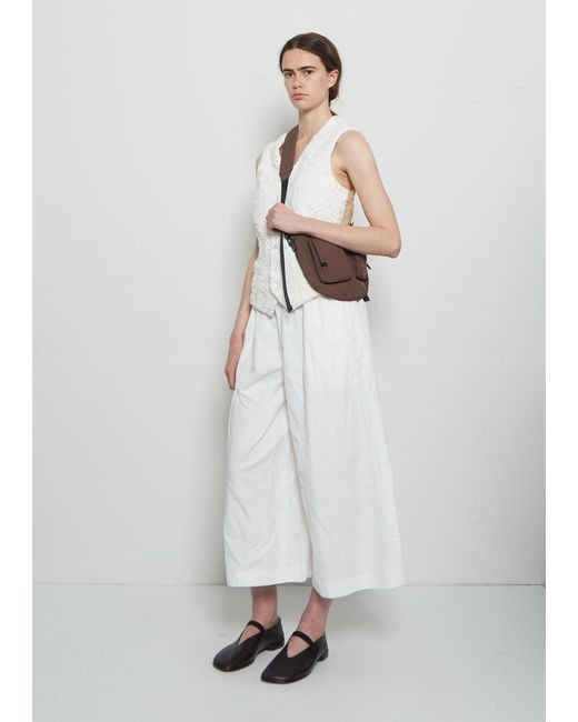 Amiacalva White Exclusive Gabardine Bodybag, Small