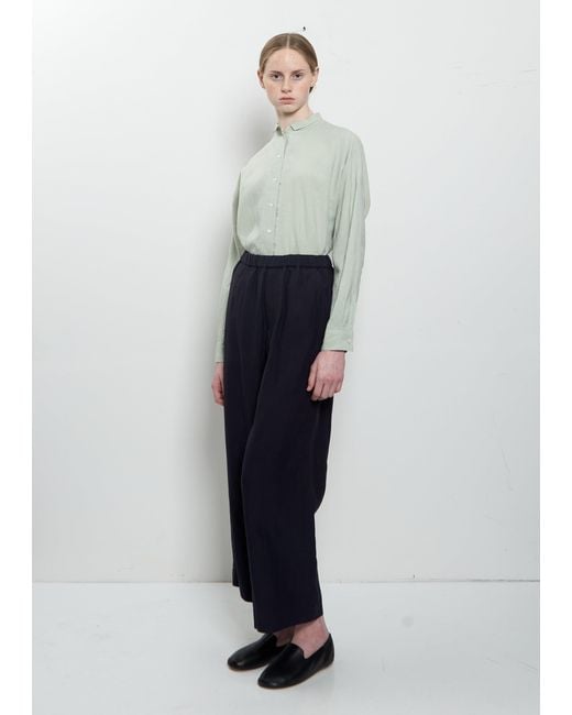 Arts & Science White Easy Wide Linen Pant
