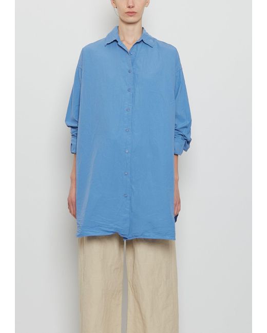 Casey Casey Blue Tippy Cotton Shirt