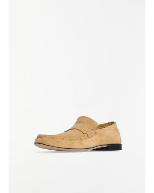 The Row White Soft Moccasin