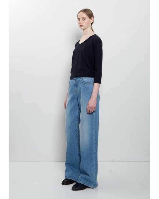 The Row Blue Eglitta Cotton Jean