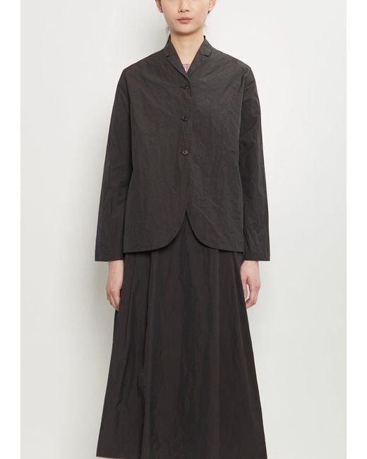 Apuntob Black Technical Notch Collar Light Jacket