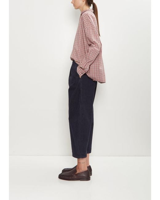 Apuntob Blue Japanese Denim Curved Pull On Pant