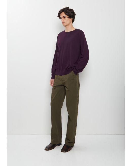 Dries Van Noten Purple Muchas Merino Wool Sweater