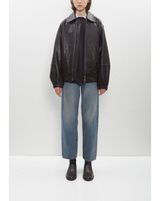 stein Leather Zip Short Jacket in Black | Lyst stein Leather Zip Short Jacket in Black | Lyst