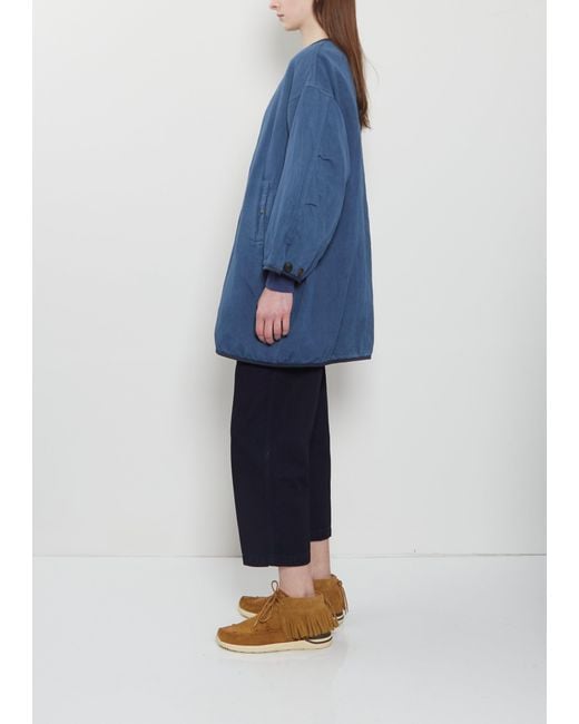 Visvim Blue Liner Riversible Wool Linen Coat