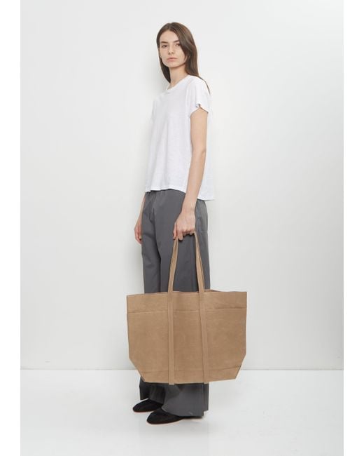 AMIACALVA Small Shoulder Tote NATURAL AMIACALVA – RELIQUARY