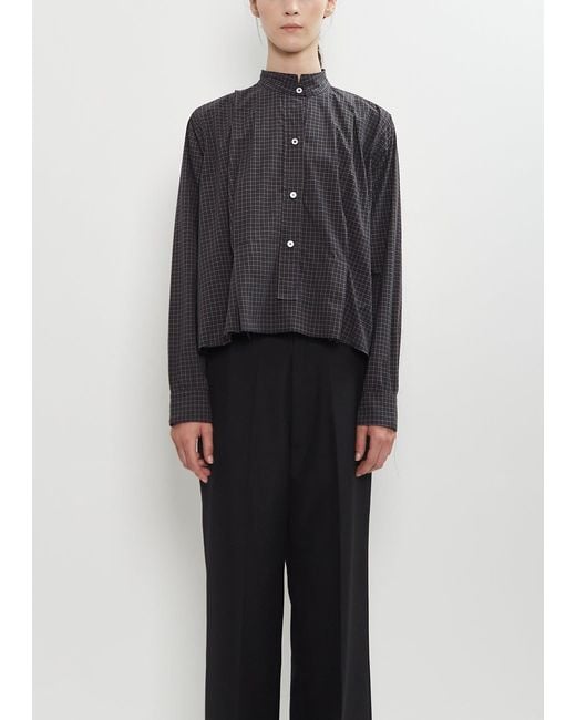 Camiel Fortgens Black Anorak Cotton Poplin Shirt