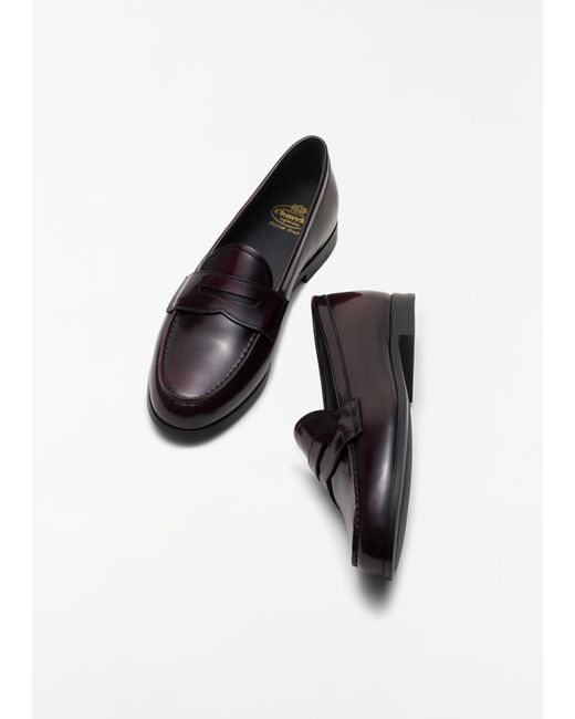 Church's White Natalie Polished Leather Loafer