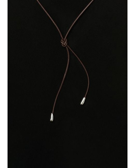 Sophie Buhai Black Elegant Shoelace Choker