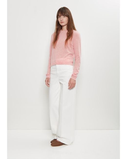Begg x Co White Cou Cou Cashmere Crew Sweater