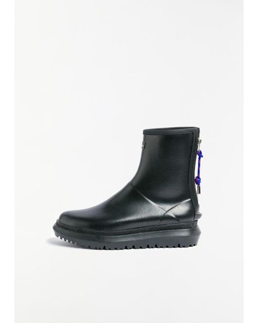 Sacai Rubber Boots in Black | Lyst UK