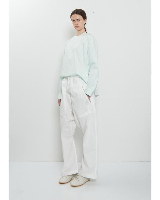 Sofie D'Hoore White Pack Side Zip Cotton Pant