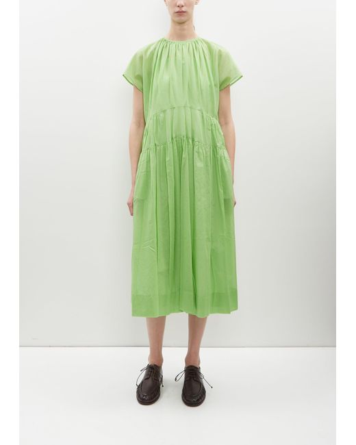 École de Curiosités Green Rachael Cotton Dress