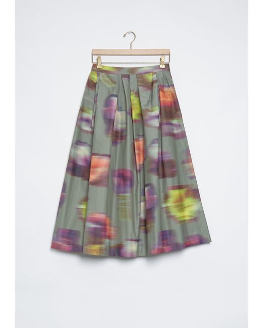 Dries Van Noten Multicolor Soni Blurred Floral Skirt