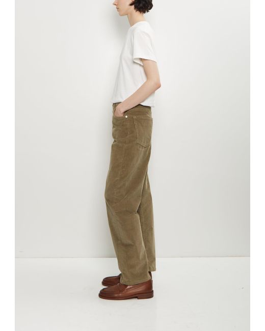 Studio Nicholson White Denjo Corduroy Pant