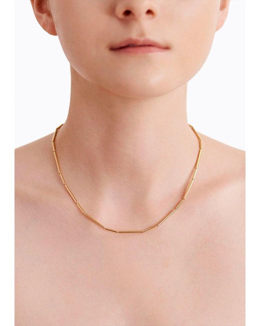 Shihara White Construction Lines Necklace 2-1 - 42.5mm