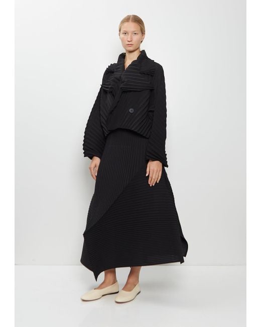 Issey Miyake Black Wave Pleats Jacket
