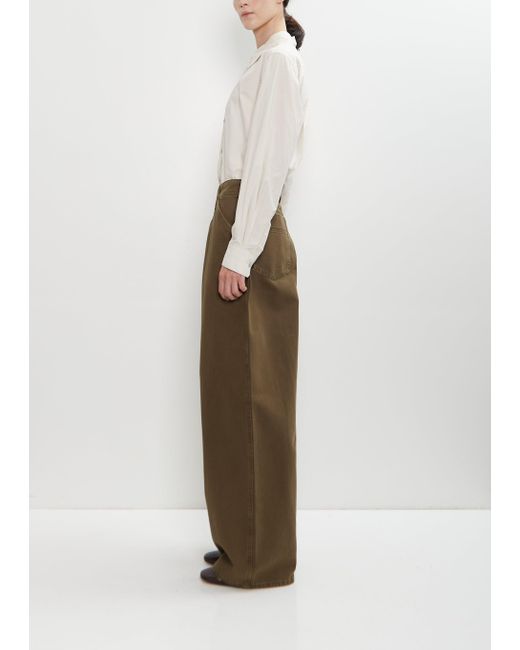 Lemaire Natural Cotton Denim Large Pants