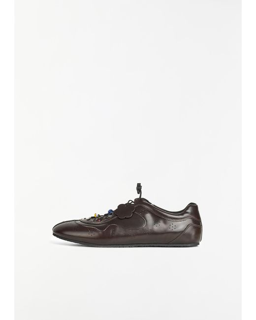 CECILIE BAHNSEN White Blaise Leather Sneaker