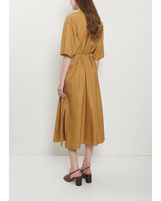 Lemaire Natural Reversible Cotton Silk Tube Dress