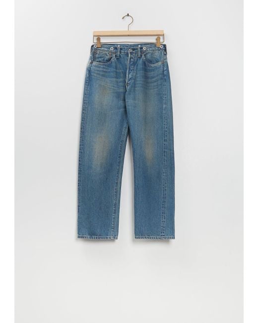 A.Presse Men Blue No.2 Washed Denim Pants