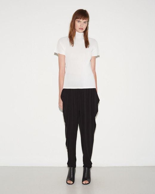 Pleats Please Issey Miyake Mist Basics Top in White | Lyst