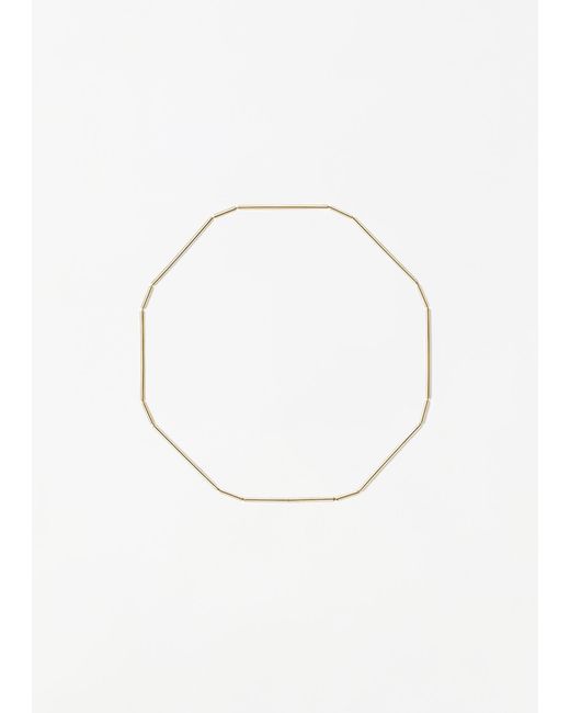 Shihara White Construction Lines Necklace 4-1