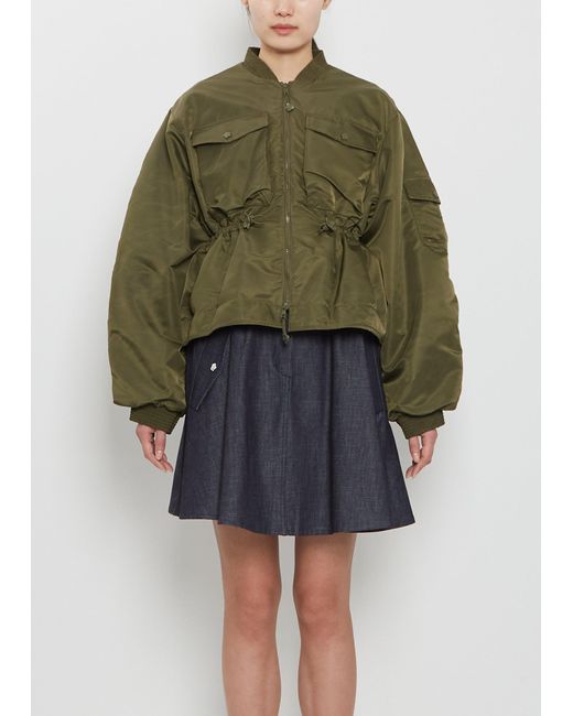 CECILIE BAHNSEN Green Birdie Technical Jacket