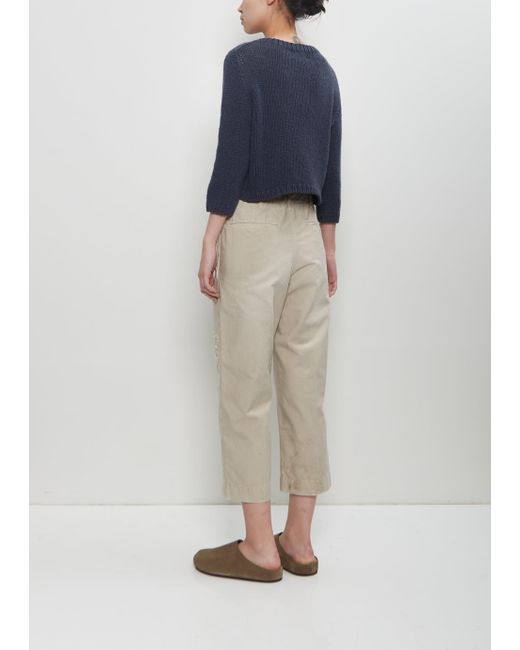 Visvim Blue Cotton Long Staple Chino Pants