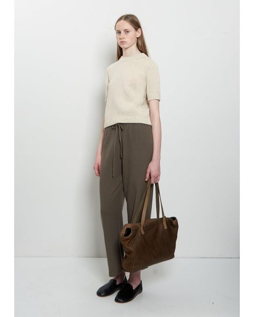 Guidi Brown Handle Leather Bag