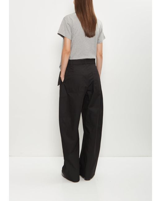 Studio Nicholson White Doring Cotton Blend Pant