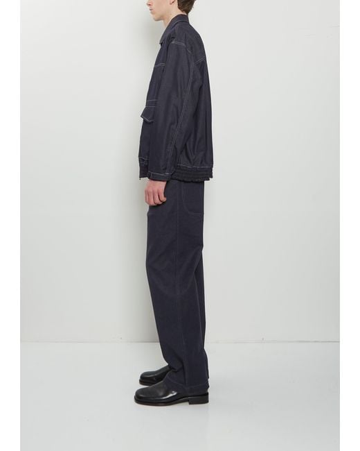 Comme des Garçons Blue Light Denim Zip Jacket