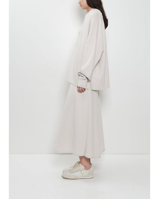 Extreme Cashmere White N°24 Tokio Stretch Cashmere Cardigan