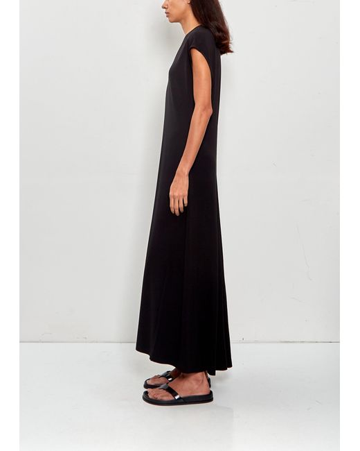 Totême Black V-neck Jersey Dress