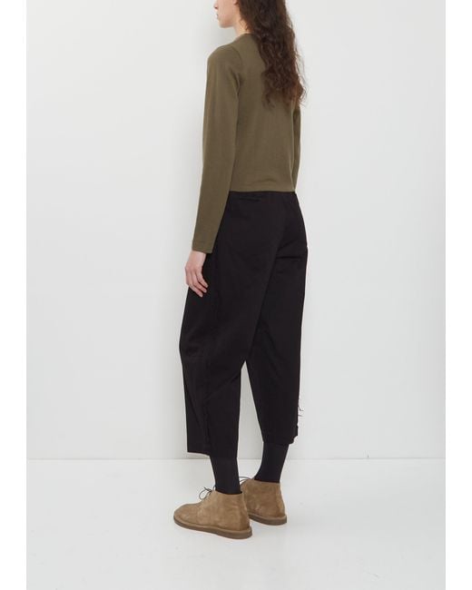 Extreme Cashmere Black N°451 Lisa Cotton Cashmere Top