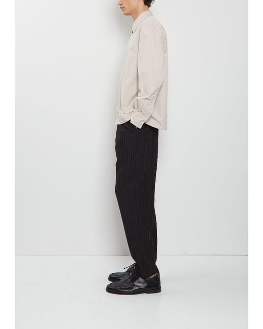 Bergfabel Men White Cotton Overshirt