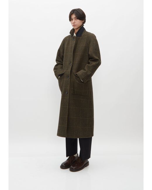 Margaret Howell Multicolor Raglan Wool Overcoat