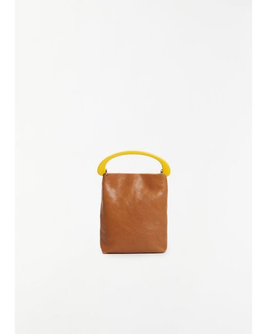 Dries Van Noten White Crisp Leather Bag