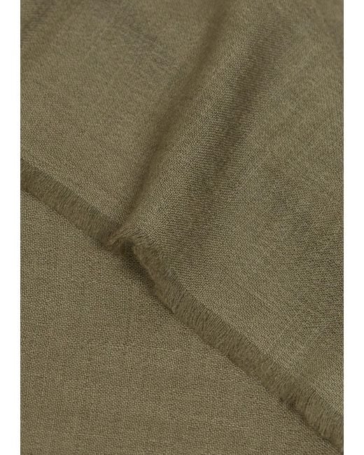 Denis Colomb Green Summer Lung Ta Cashmere Stole