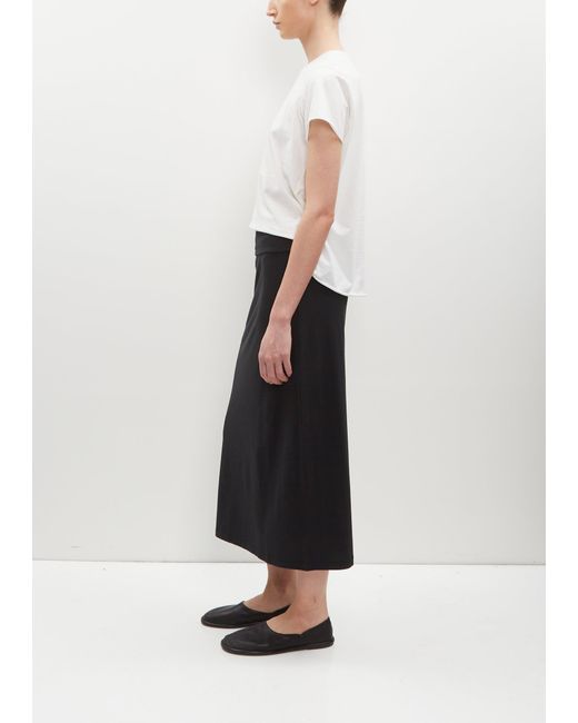 Labo.art White Penna Stretch Cotton Jersey Skirt