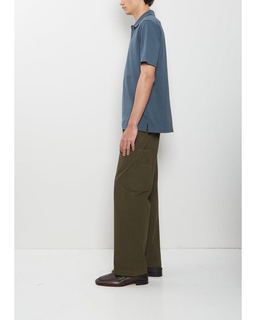 Dries Van Noten Blue Helder Cotton Polo